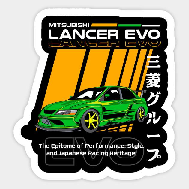 Lancer Evo Sticker by Harrisaputra